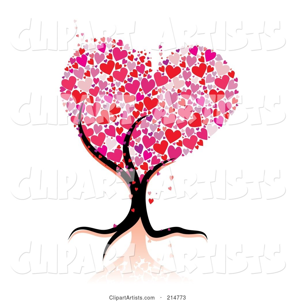Strong Tree Trunk Holding up Heart Foliage