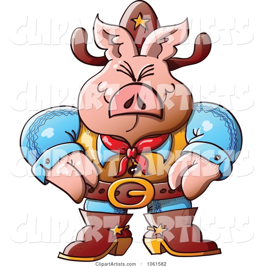 Western Sheriff Pig