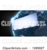 Billboard Orbiting Around Planet Earth