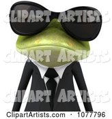 Business Springer Frog Wearing Shades and a Suit 1