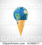 Globe Scoop Waffle Ice Cream Cone