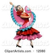 Gorgeous Female Flamenco Dancer