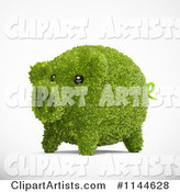 Green Leafy Piggy Bank
