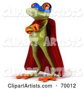 Green Tree Frog Super Hero - Pose 4
