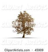 Rendered Tree of Gold, Symbolizing Wealth