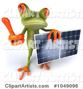 Springer Frog Holding a Solar Panel