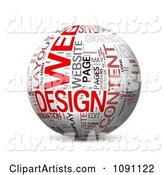 Web Design Word Globe