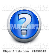 Blue and Silver Question Mark Assistance Icon