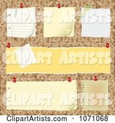 Bulletin Board with Blank Posts