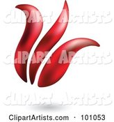 Red Tulip Icon - 2