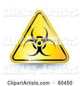 Shiny Yellow Biohazard Sign