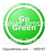 A Green and White Go Green Button