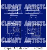 Background of Residential Home Blueprints