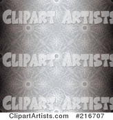 Background of Silver Floral Patterns with Darkened Sides