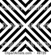 Black and White Line Background Forming an X