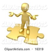 Confused Gold Person Holding Their Hands out Because They Aren't Sure What to Do About Seo and Link Exchanges to Market Their Site