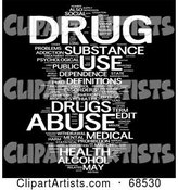Drug Word Collage - Version 1