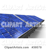 Energy Solar Panels in Blue