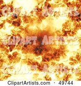 Flaming Fire Background