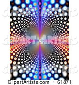 Fractal Wormhole Dotted Background