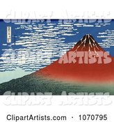 Mount Fuji in Clear Weather, Red Fuji, by Katsushika Hokusai