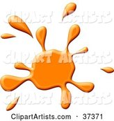 Orange Paint Splatter