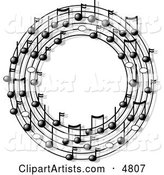 Ring or Circle of Musical Notes