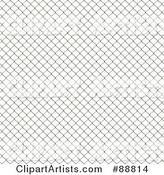 Seamless Chain Link Fence Background over White