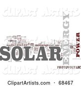 Solar Power Word Collage - Version 5