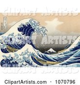 Tsunami Wave near Mount Fuji, the Great Wave off Kanagawa by Katsushika Hokusai