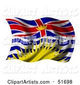 Wavy British Columbia Flag