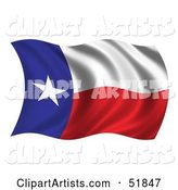 Wavy Texas State Flag