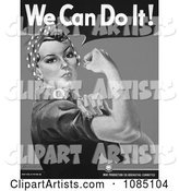We Can Do It! Rosie the Riveter in Black and White