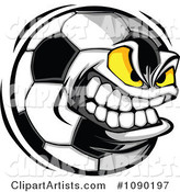 Aggressive Soccer Ball Character