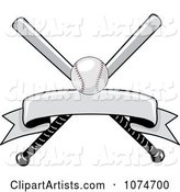 Baseball Bat and Ball Logo 2