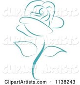 Beautiful Single Blue Rose