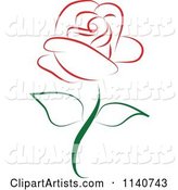 Beautiful Single Red Rose 1