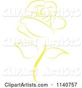 Beautiful Single Yellow Rose 2