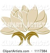 Beige Lotus Flower