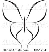 Black and White Butterfly Logo - 15