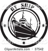 Black and White by Ship Delivery Seal