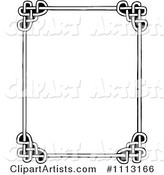 Black and White Celtic Styled Frame