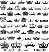 Black and White Crown Designs