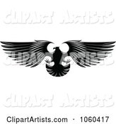 Black and White Flying Eagle Logo - 4