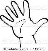 Black and White Hand Waving