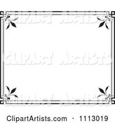Black Ornate Frame with White Copyspace 2