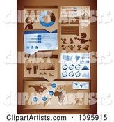 Blue and Brown Statistics and Informational Graphics
