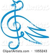 Blue Bird Music Note