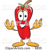 Chili Pepper Mascot Cartoon Character