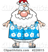 Chubby Santa in a Hawaiian Shirt